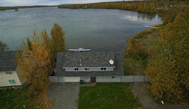Downtown Wasilla Lakefront Home w/private dock