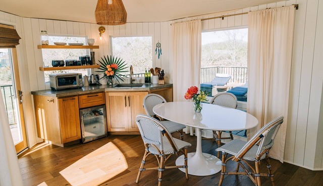 Dreamcatcher Safari Tent at Wahwahtaysee Resort on the San Marcos River