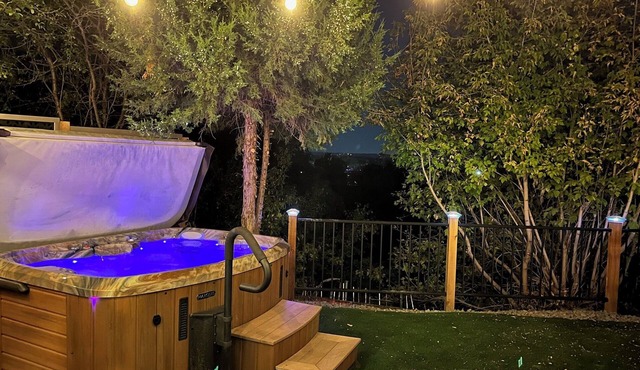 Dreamy Hilltop Bel-Aire Retreat w/Pool Hot Tub & City/Mountain Views