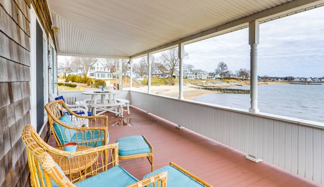 Dreamy Waterfront Westbrook Home on Private Beach