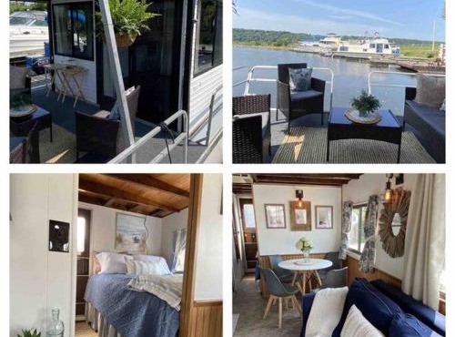 Driftwood Cozy Houseboat on the Water for 2