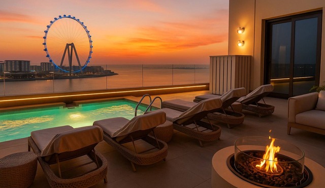 Dubai Jbr Luxury 180 m° penthouse Full sea View 41° Floor 4/6 pax