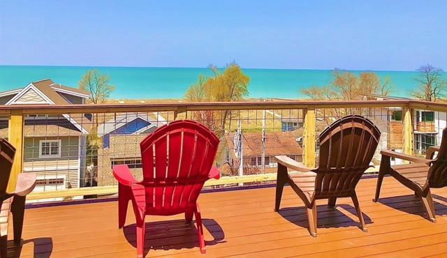 Dune-Top Escape: Big View, Big Lake, Big Beach!