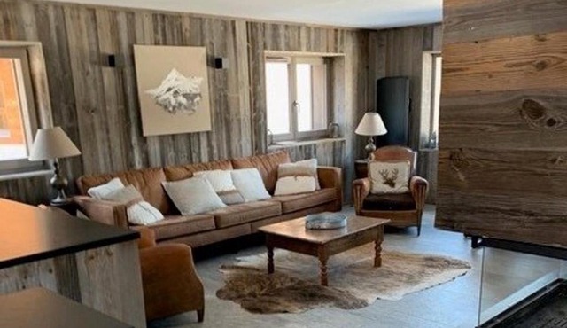 Duplex 11 pers. au centre de Crest-Voland, cheminée, ski-room, wifi, non fumeurs - FR-1-733-36