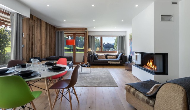 Duplex 2-bed apartment, terrace, near slopes in Megève