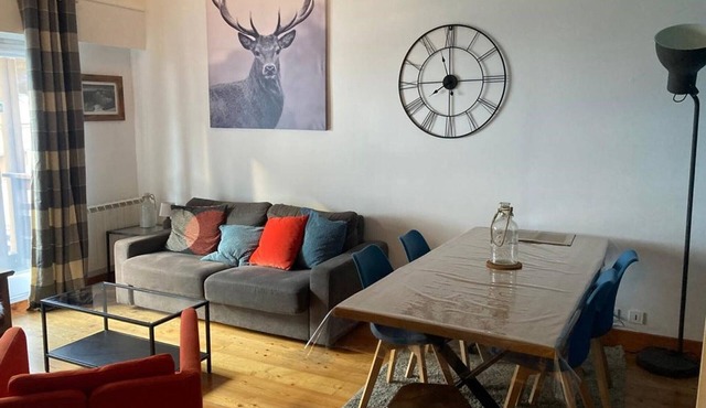 Duplex 2-bedroom in Brides-les-Bains center, balcony, elevator, pets allowed