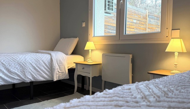 Duplex 4 people 2 bedrooms, table soccer netflix Fully equipped