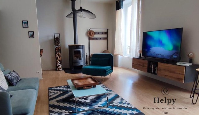 Duplex-4 pers-Clim-Stat gratuit-5mn Centre ville