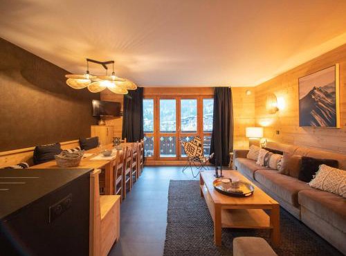 Duplex 5 pièces pour 10 pers avec balcon, hameau de la Forêt - FR-1-291-837