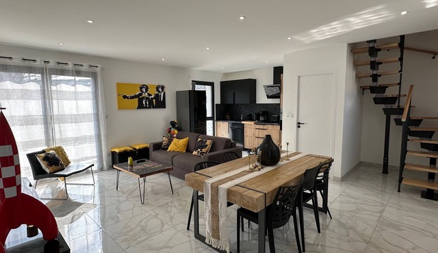 Duplex 80m2, Le Refuge du Léman, lake and mountains, for 6 people