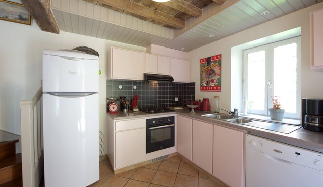 Duplex apartment overlooking a courtyard