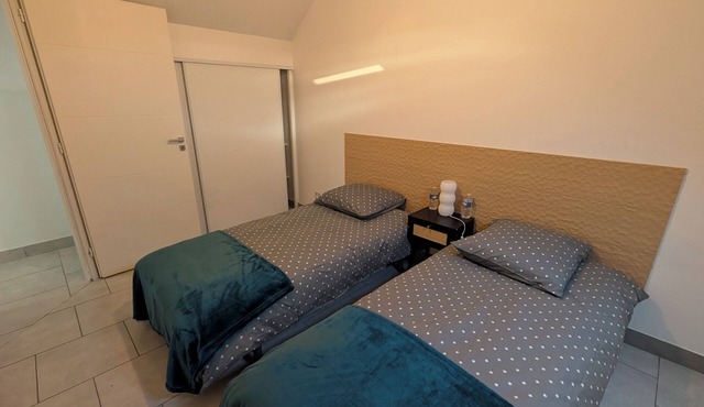 Duplex apartment with parking, near Eurexpo and Groupama stadium