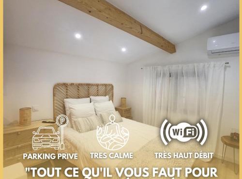 Duplex - Clim - Parking privé - Wifi - proche Avignon et parcs de Monteux - by CommeChezSoi