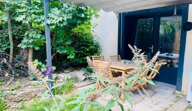 Duplex climatisé avec une terrasse sur jardin