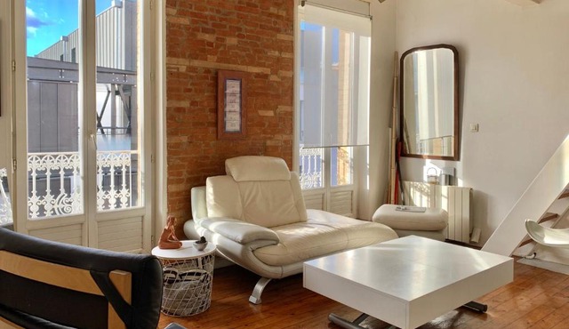 Duplex de charme en centre-ville avec terrasse