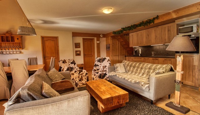 Duplex for 10 at the foot of the slopes in Morillon