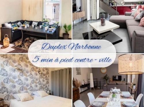 Duplex moderne centre Narbonne