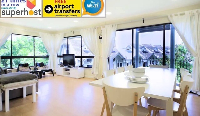 (E3) Duplex 4-Room, 3-bath, 1 Kitchen Apartment (1500 Sq ft)