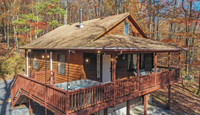 EagleRockCozyCabin hot tub/private/outdoor firepit for friends and family