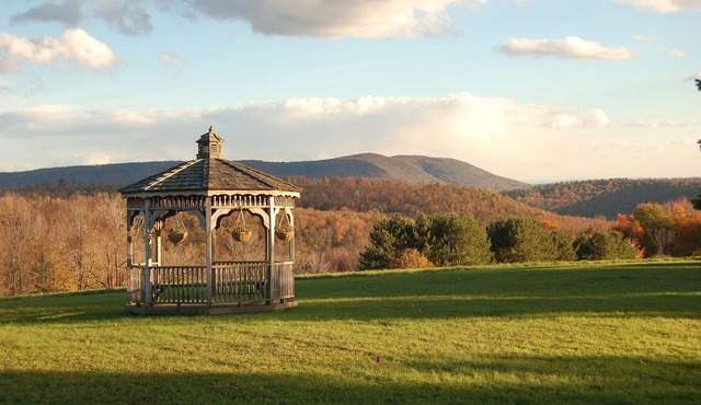 Eagles Mere cedar home offers breathtaking views of the Endless Mountains