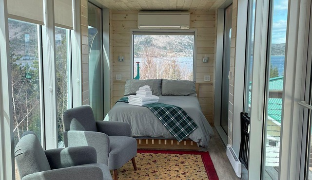 Eagles Nest Converted Shipping Container at Sally's Brook Wilderness Cabins