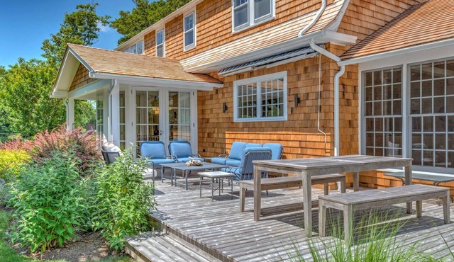 East Hampton Classic Shingle Style, South of the Highway with Heated Gunite.