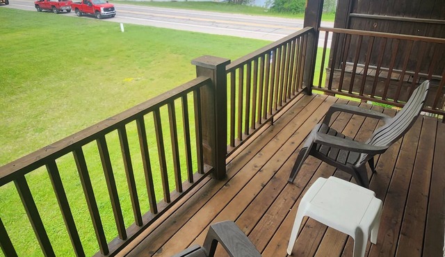 East Jordan Condo across the street from the beach!