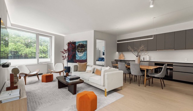 East Village Condo-Park Setting-Full-Floor 3BR/2BA