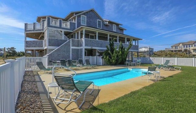 Eastwick - Relax and unwind from this 5BR home w/Private Pool & private walkway to beach!