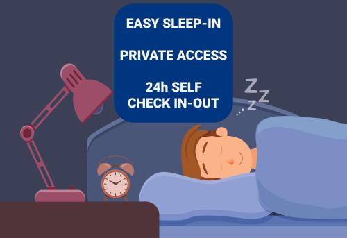 EASY SLEEP IN - PRIVATE ACCESS - 24h SELF CHECK IN-OUT