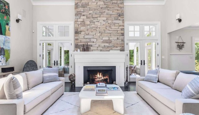 Eclectic Art, Antiques + Gym in Fab MI Retreat