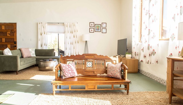 Eclectic, Art-filled Studio with Fantastic Views