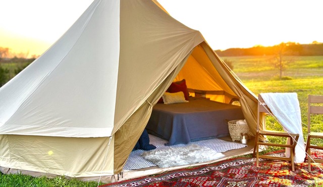 [Eclipse Amenities Included]142 Acre Ranch Glamping Tent