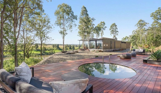 Eco-Friendly Luxury Riverside Escape with Panoramic Views