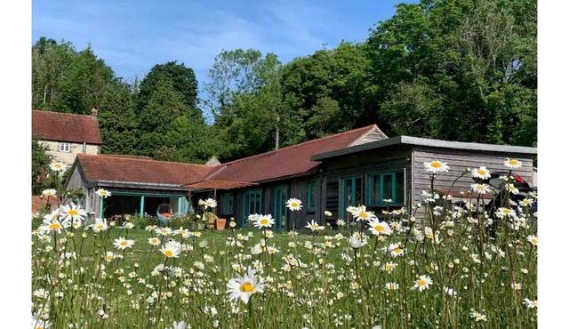 Eco house right on the South Downs Way