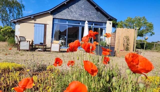 Ecurie Rénovée à la Campagne, Simplicité & Calme, Proche Loire, Châteaux & vin