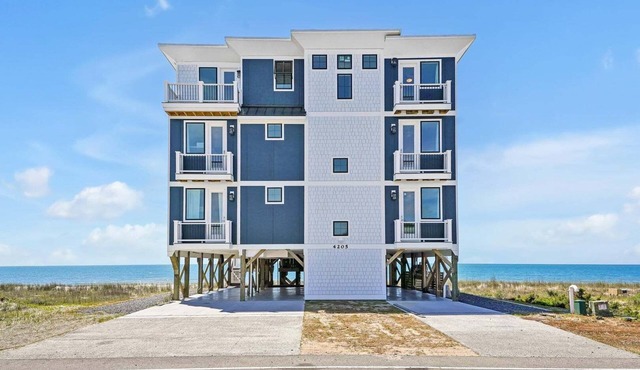 Eden: Oceanfront paradise in Oak Island with 12 bedrooms and stunning views.