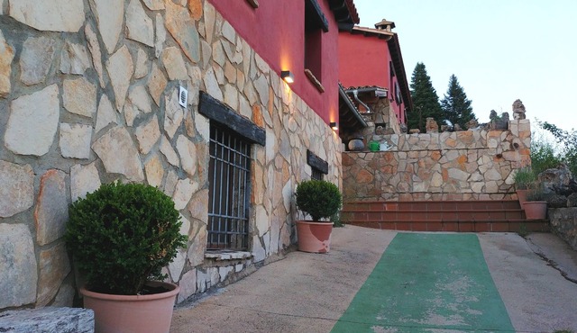 El Escalerón II House | Monteagudillo Accommodation. Patio, barbecue and fireplace