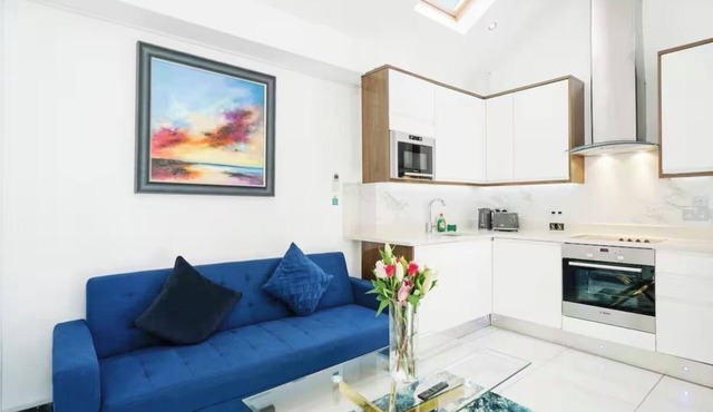 Elegant 1-Bedroom Apartment with Stylish Interior.