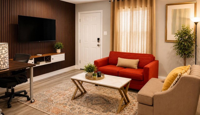 Elegant 1BR Near Downtown, Med Center, NRG & Astros