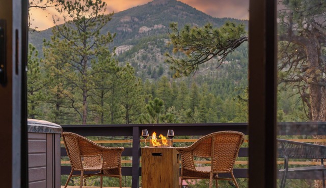 Elegant A-Frame w/Hot Tub Views! Close to town, skiing, & hiking!