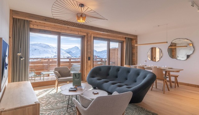 Elegant apartment, 6 pax, ski-in/ski-out in Huez