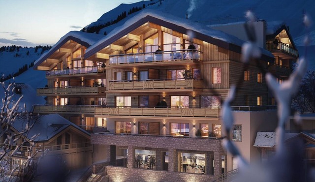 Elegant apartment in Huez, near slopes, 4 people