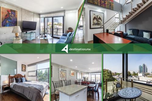 Elegant Condo in Condesa with Balcony & Pool
