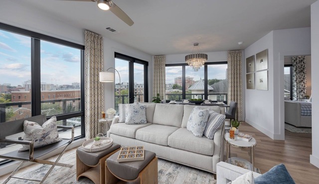 Elegant Corner Penthouse with Private Balcony, Skyline Views, Pool, and Gym