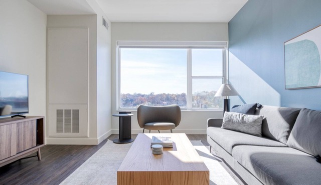 Elegant Elmhurst 1BR w/Lounge, Pool & Gym nr Metra, by Blueground