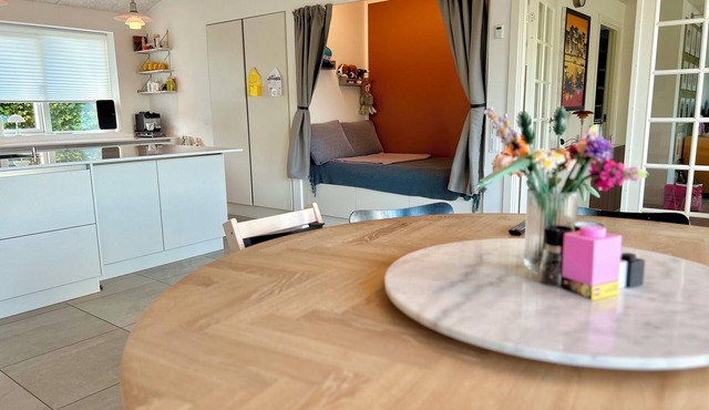 Elegant Family Villa With Large Wooden Terrace & Fenced Garden