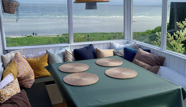 Elegant pastels and panorama view to Lystrup Beach