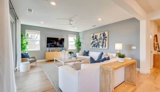 Elegant & Spacious Retreat w/Yard in Woodland!