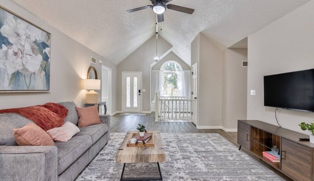 Elegant Sun-filled Home by Bike Trails w/Balcony!